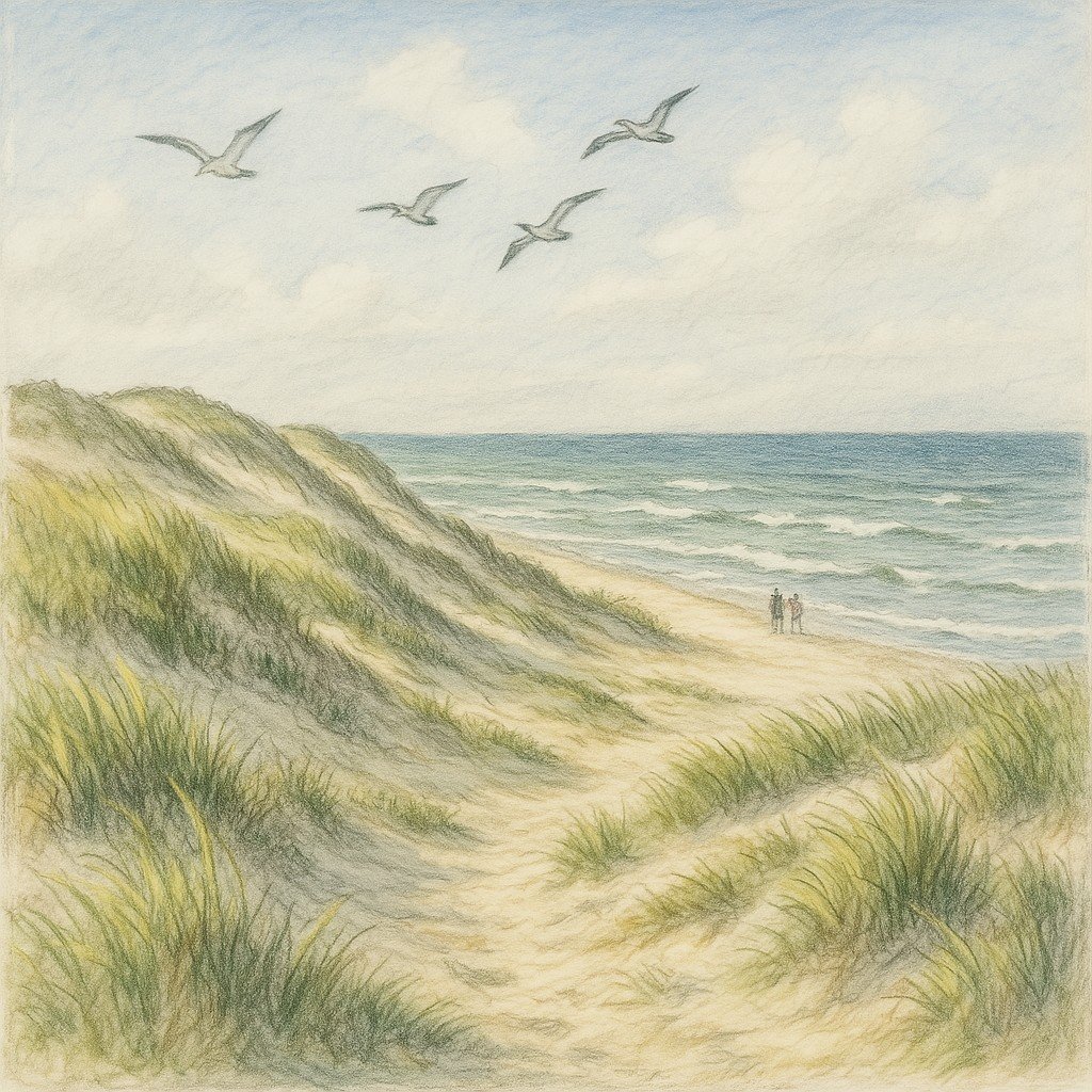 De kust van Zuid-Holland