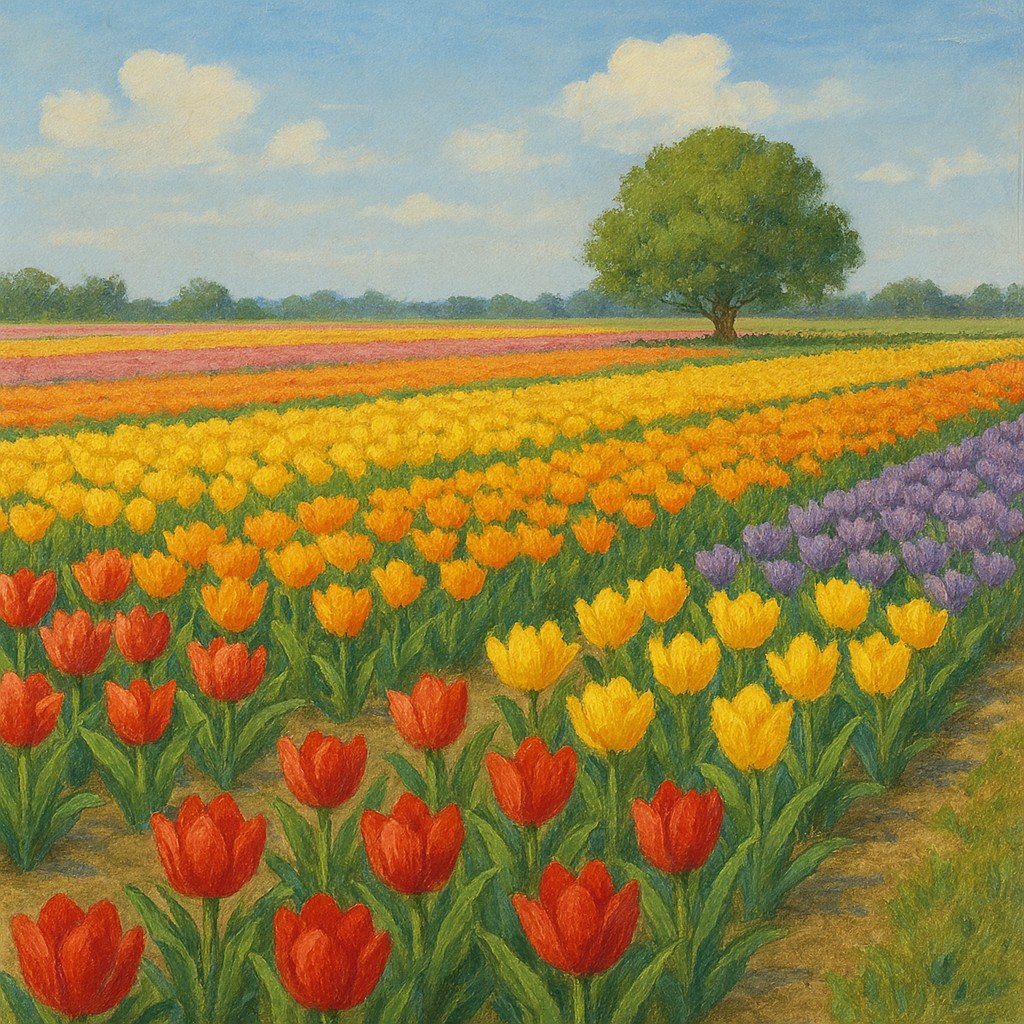 Bloembollenvelden bij Lisse